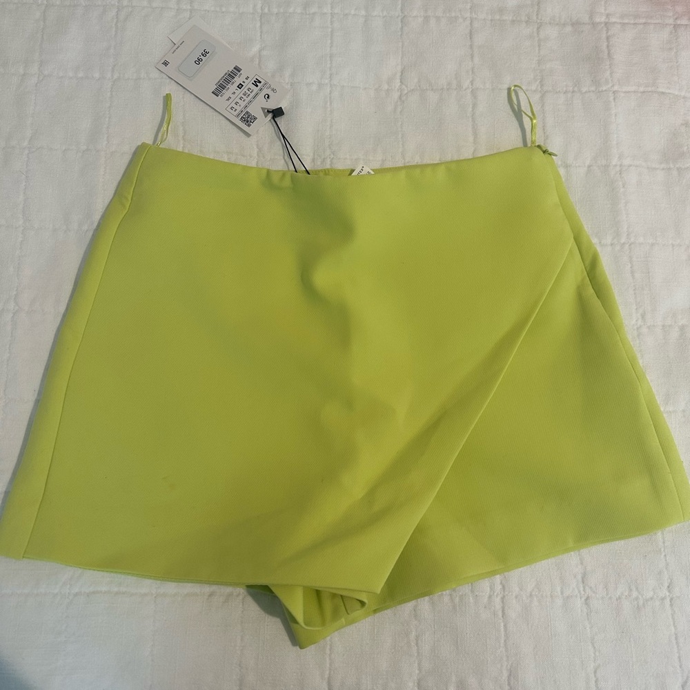 Zara - Lime Green Skort - Medium